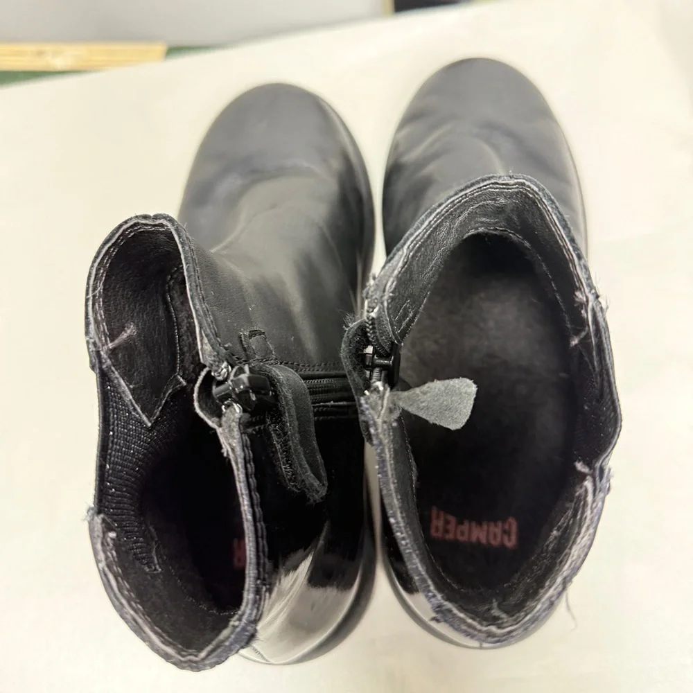 Camper Girls Duet Leather Ankle Boots